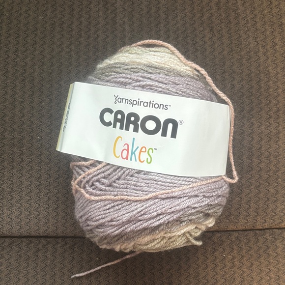 Other - Caron Cakes Yarn in Purple and Cream